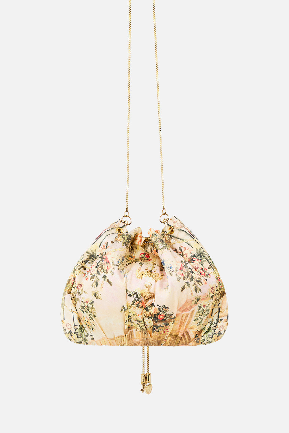 DRAWSTRING POUCH BAG WITH CHAIN STRAP TWILIGHT IN ISTANBUL