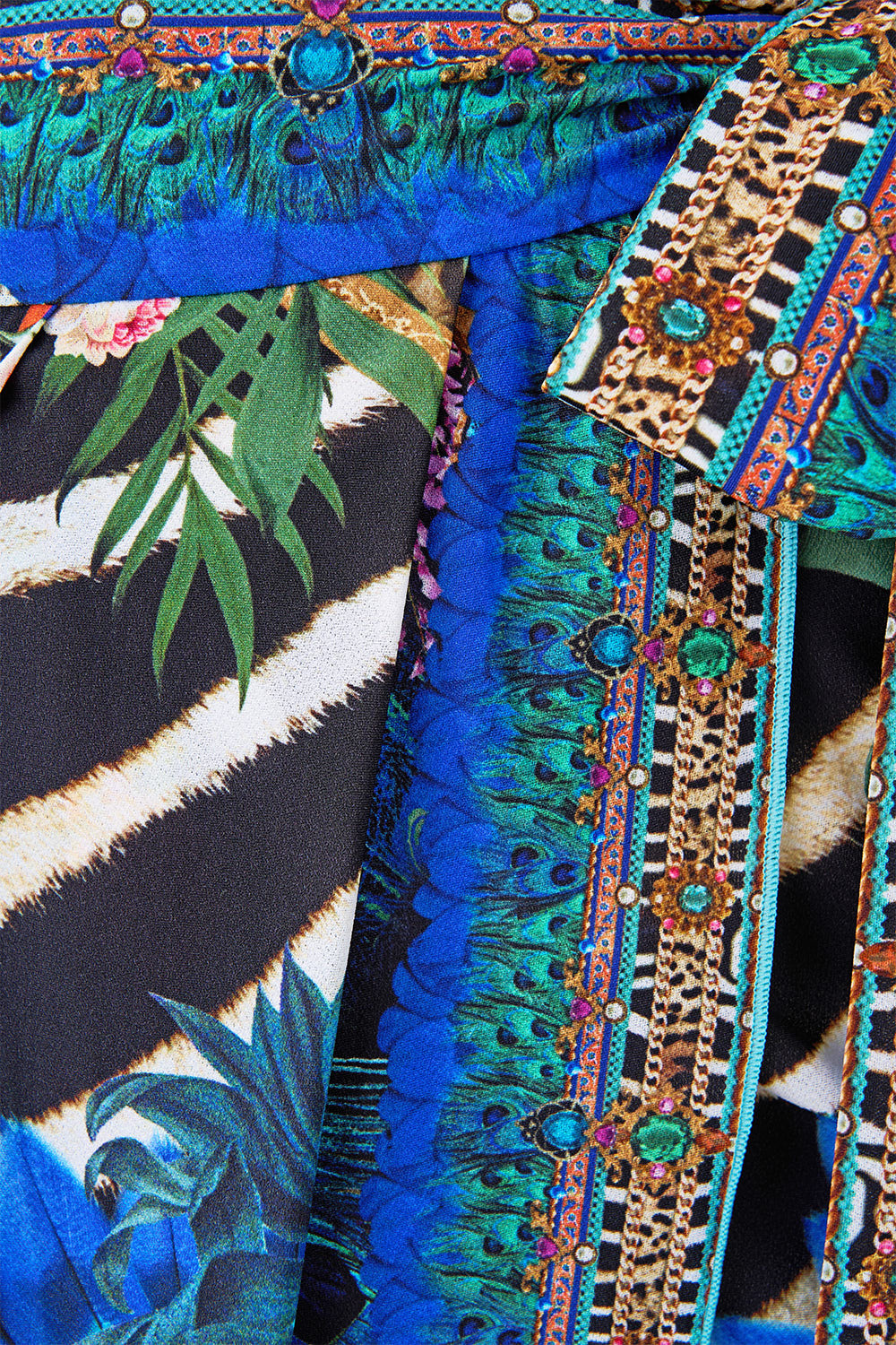 DRAPED WRAP MAXI SARONG WITH TIE WAIST ANIMAL ALCHEMY