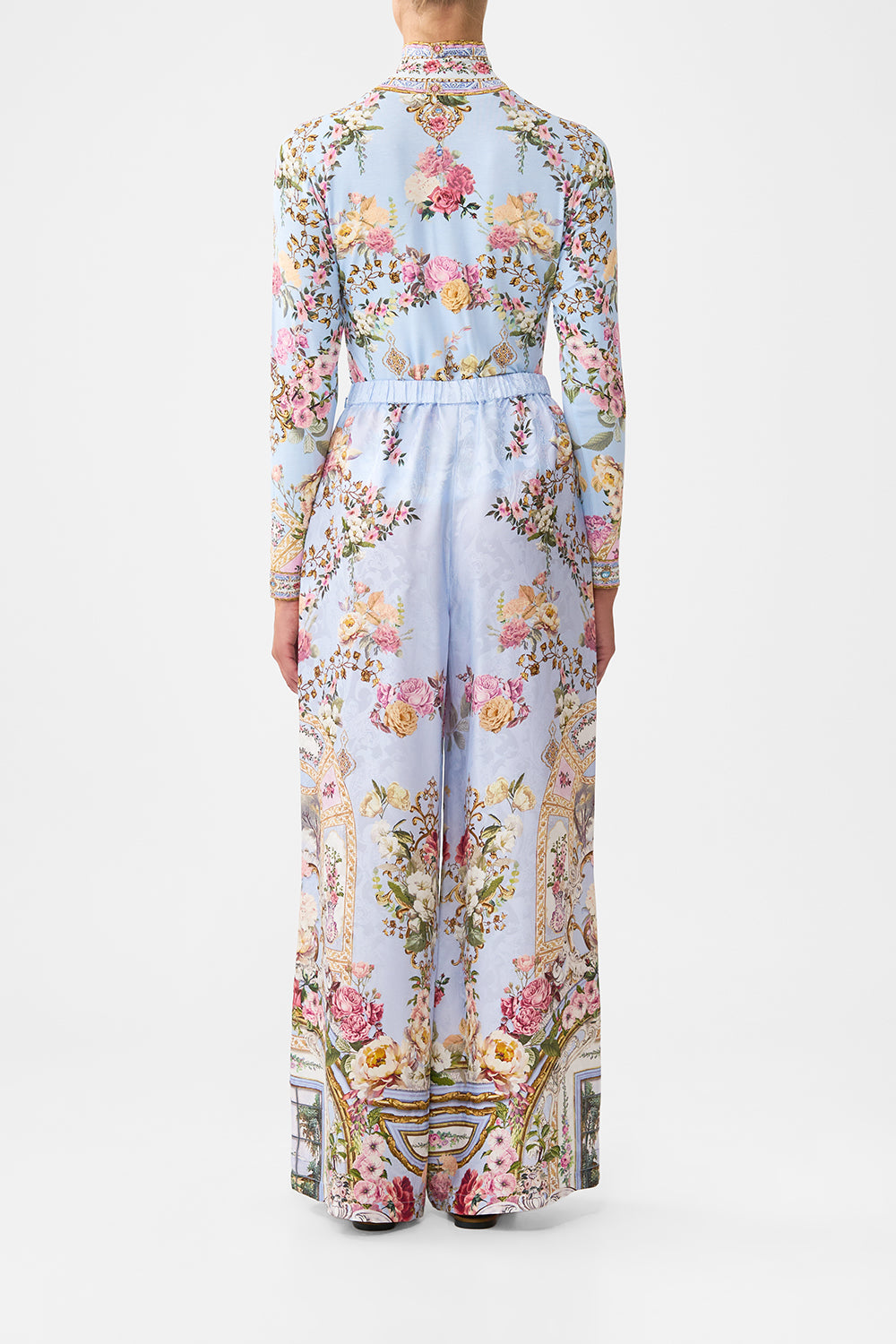 MINIMAL WIDE LEG PANT TILED IN TIME