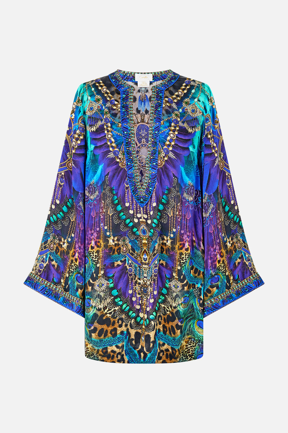 DEEP V NECK HARDWARE SHORT KAFTAN COSMIC ZOOLOGY