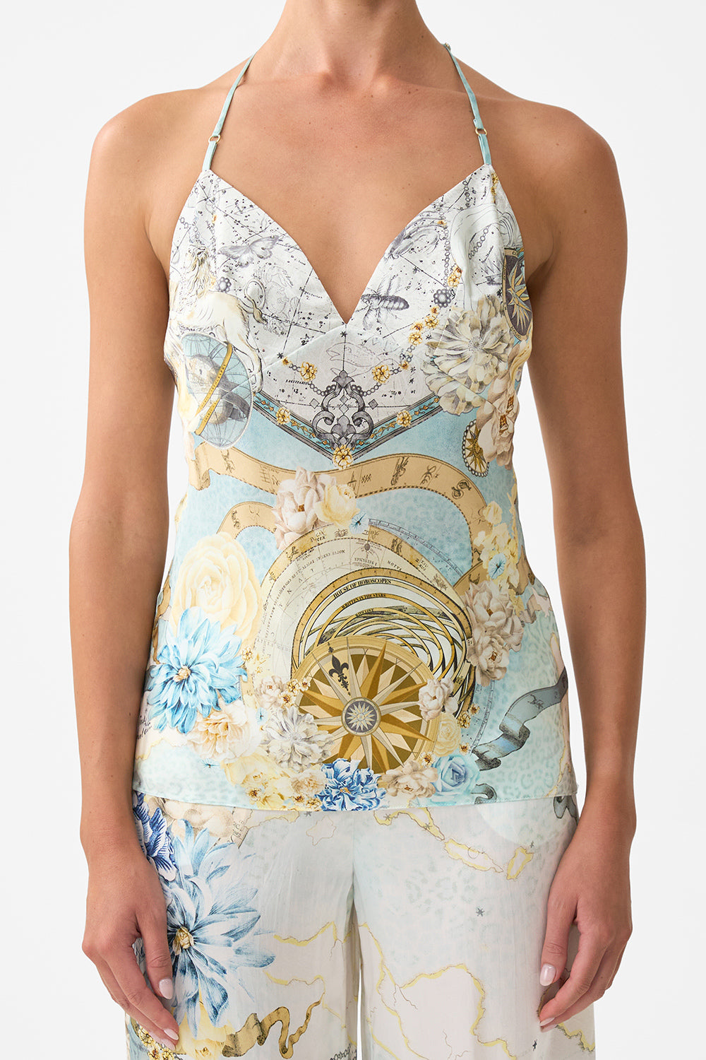 CHAIN DETAIL BIAS CAMI MY LUCKY STARS