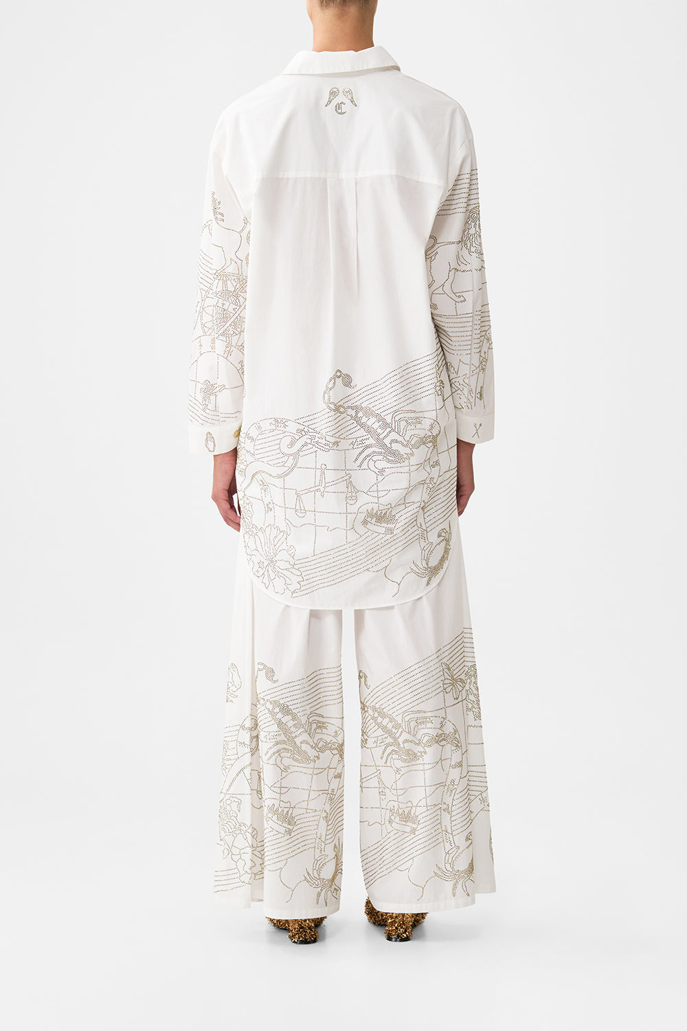 SHIRT TUNIC WITH SIDE BUTTONS HOUSE OF HOROSCOPES