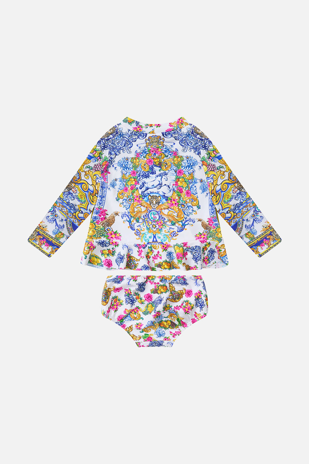 BABIES FRILL HEM RASHIE WITH BIKINI BOTTOM SET ESPAÑA NIRVANA