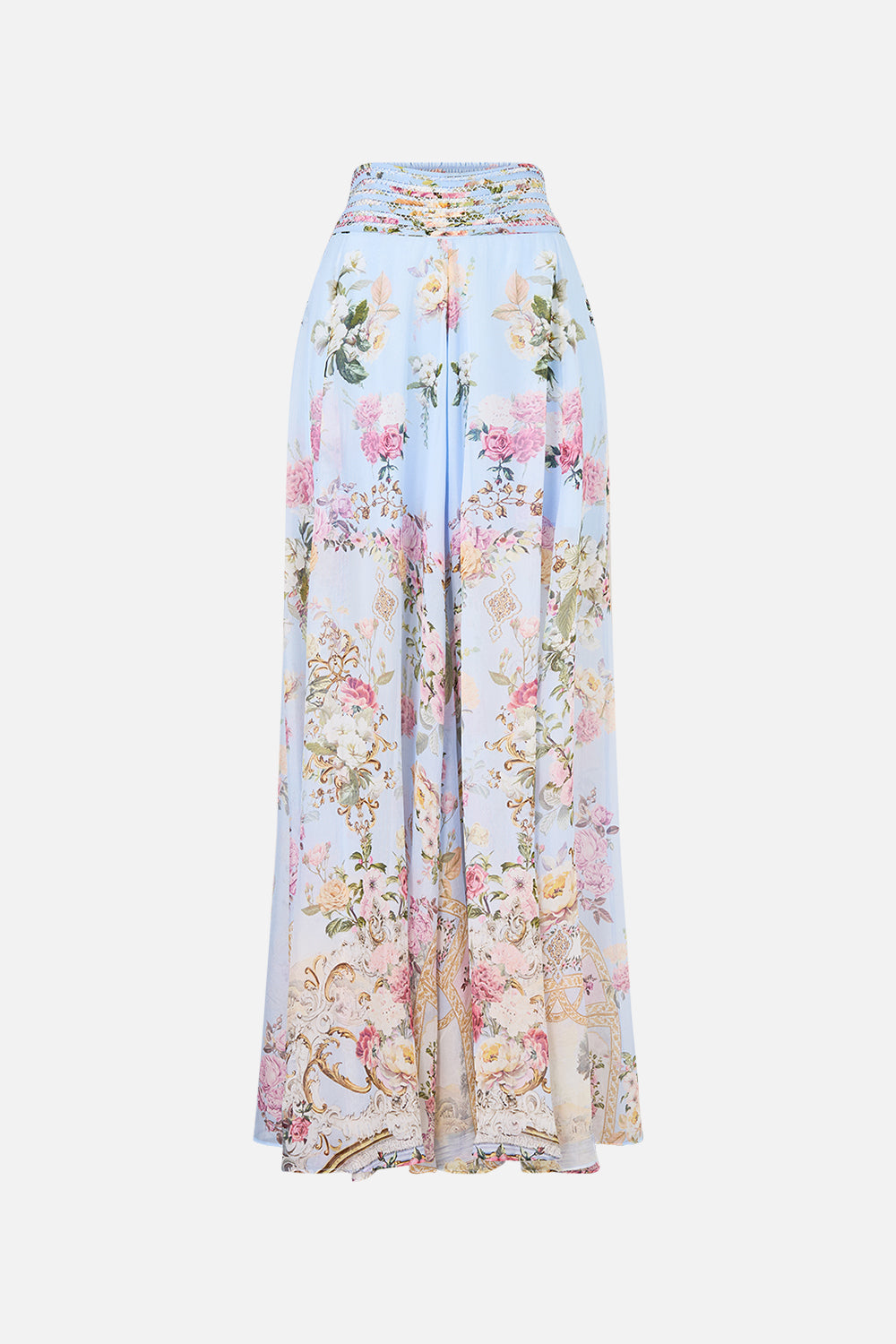 WAISTED WIDE LEG PANT TILED IN TIME