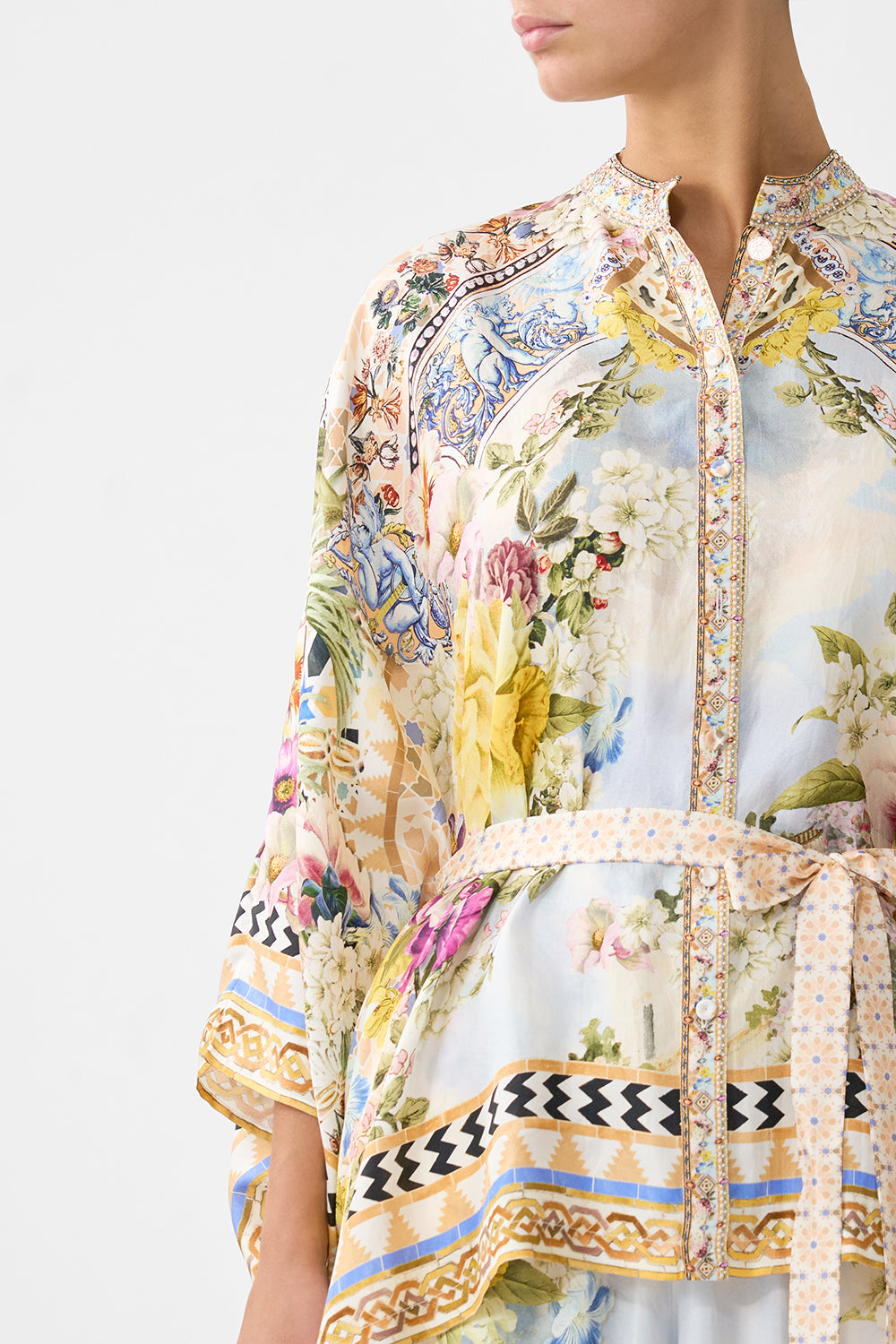 BUTTON THROUGH SCARF BLOUSE THE ARCHITECTS OF ALCÁZAR