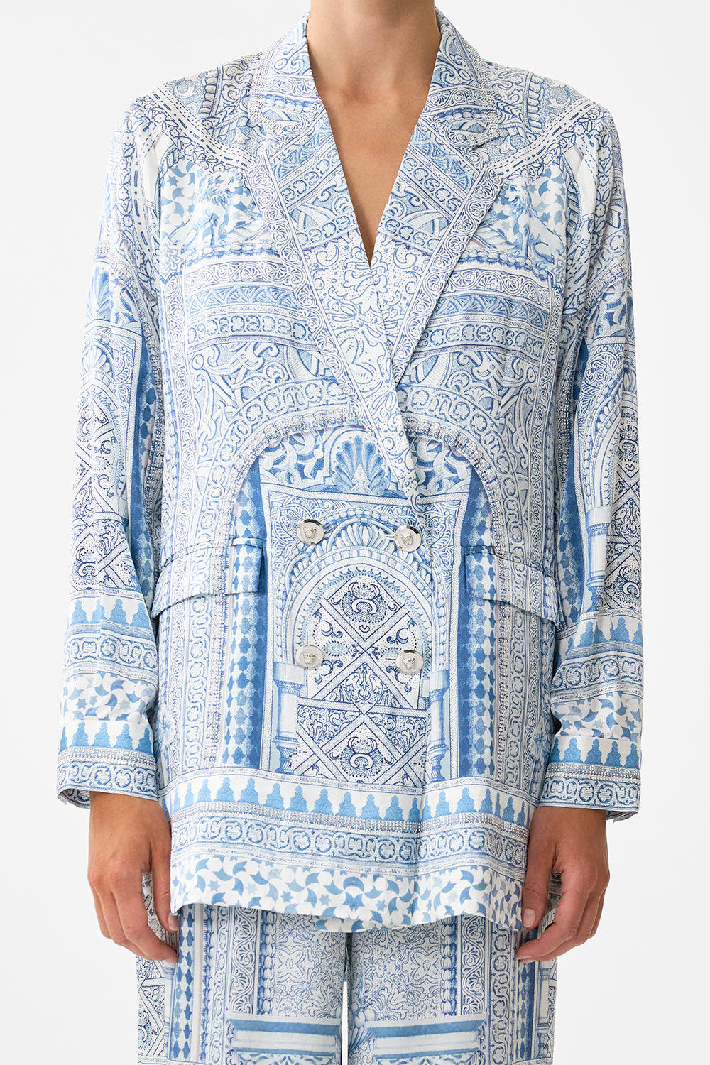 DOUBLE BREASTED SOFT JACKET THE HUM OF THE ALHAMBRA