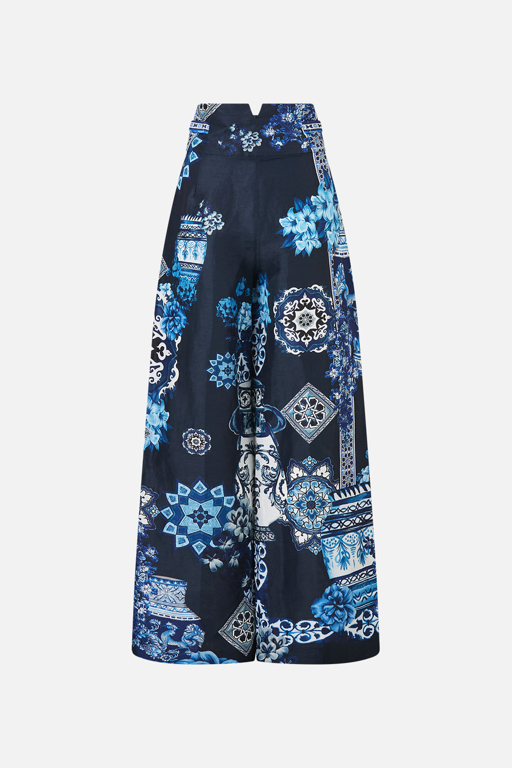 TAILORED PANT WITH WAIST BUTTON DETAIL A TILED WONDERLAND