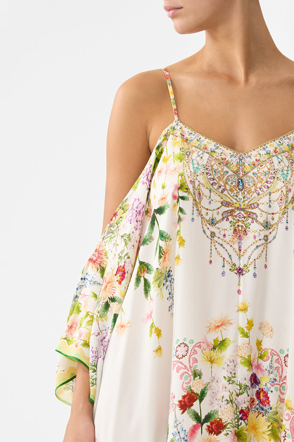 SHORT DROP SHOULDER STRAP KAFTAN THE CALL OF CATALONIA