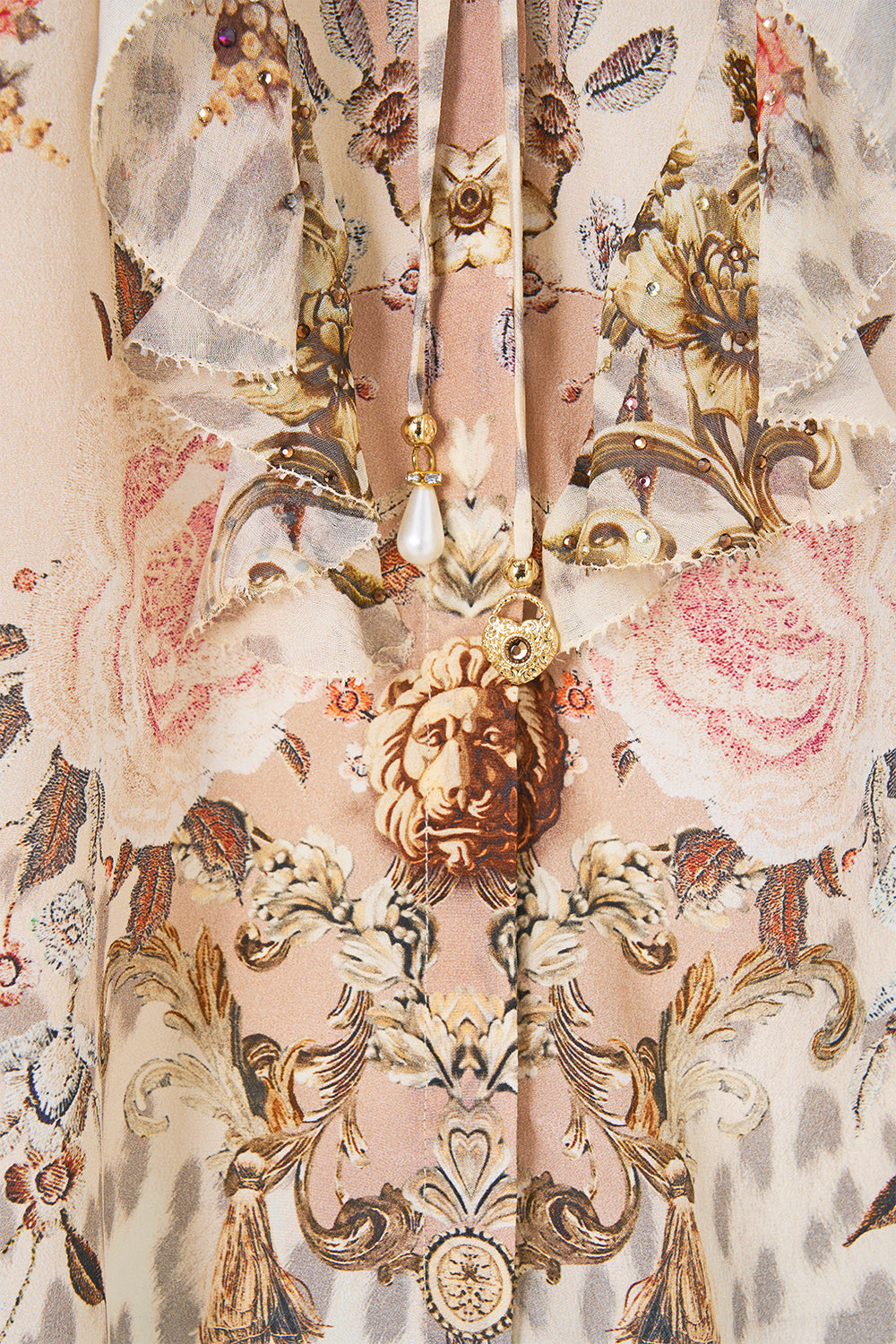 RAGLAN BLOUSE WITH FRONT RUFFLE ARANJUEZ ANIMALIA