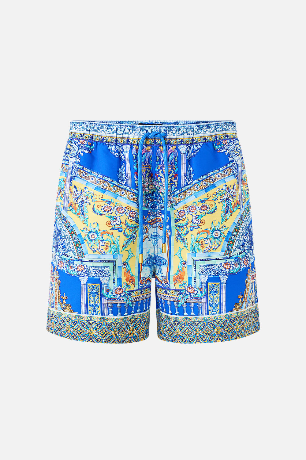 MID LENGTH BOARDSHORT WITH ELASTIC WAIST BENEATH THE ANDALUSIAN SUN