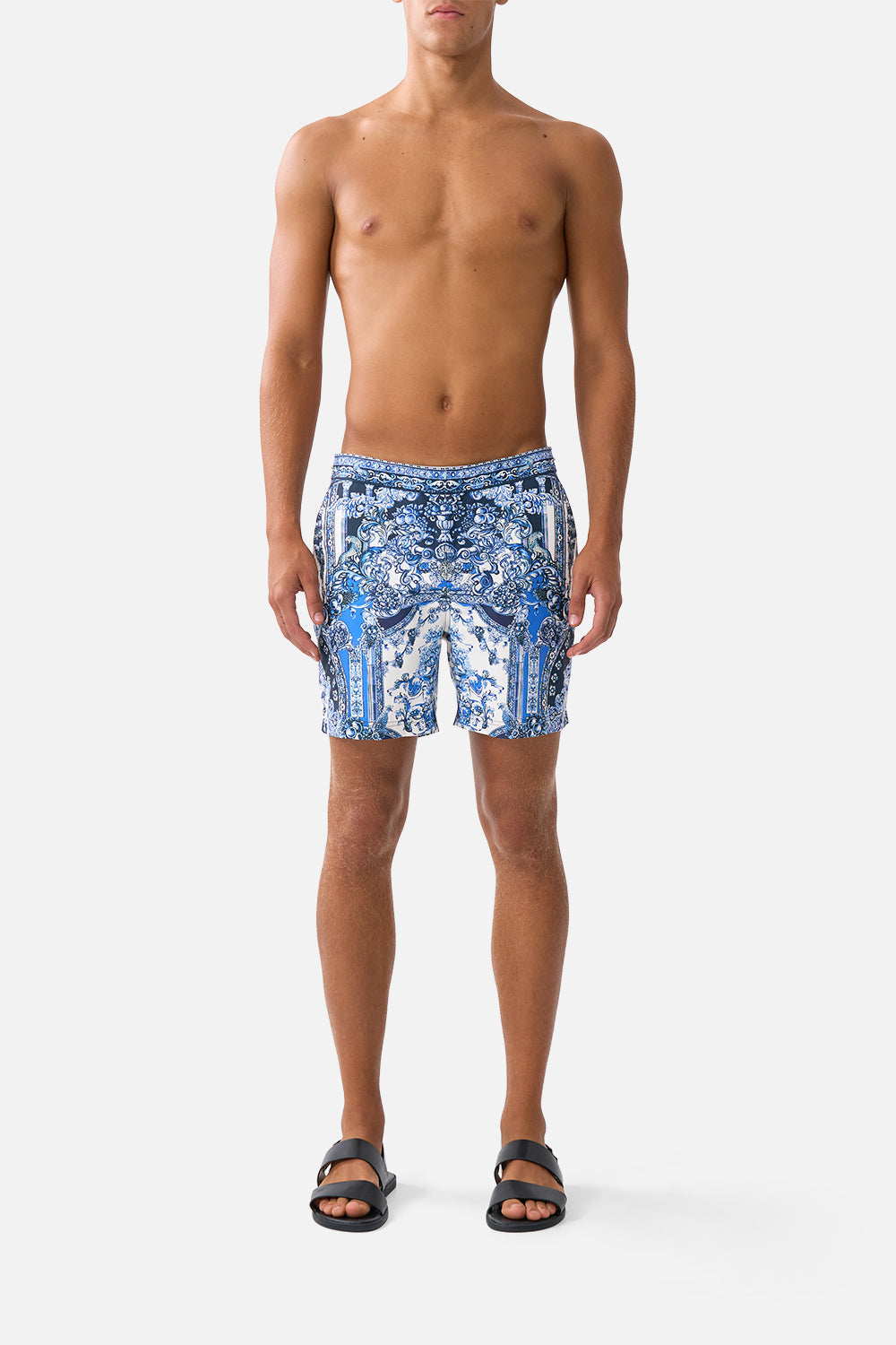 MID LENGTH BOARDSHORT WITH FIXED WAIST A TILED WONDERLAND