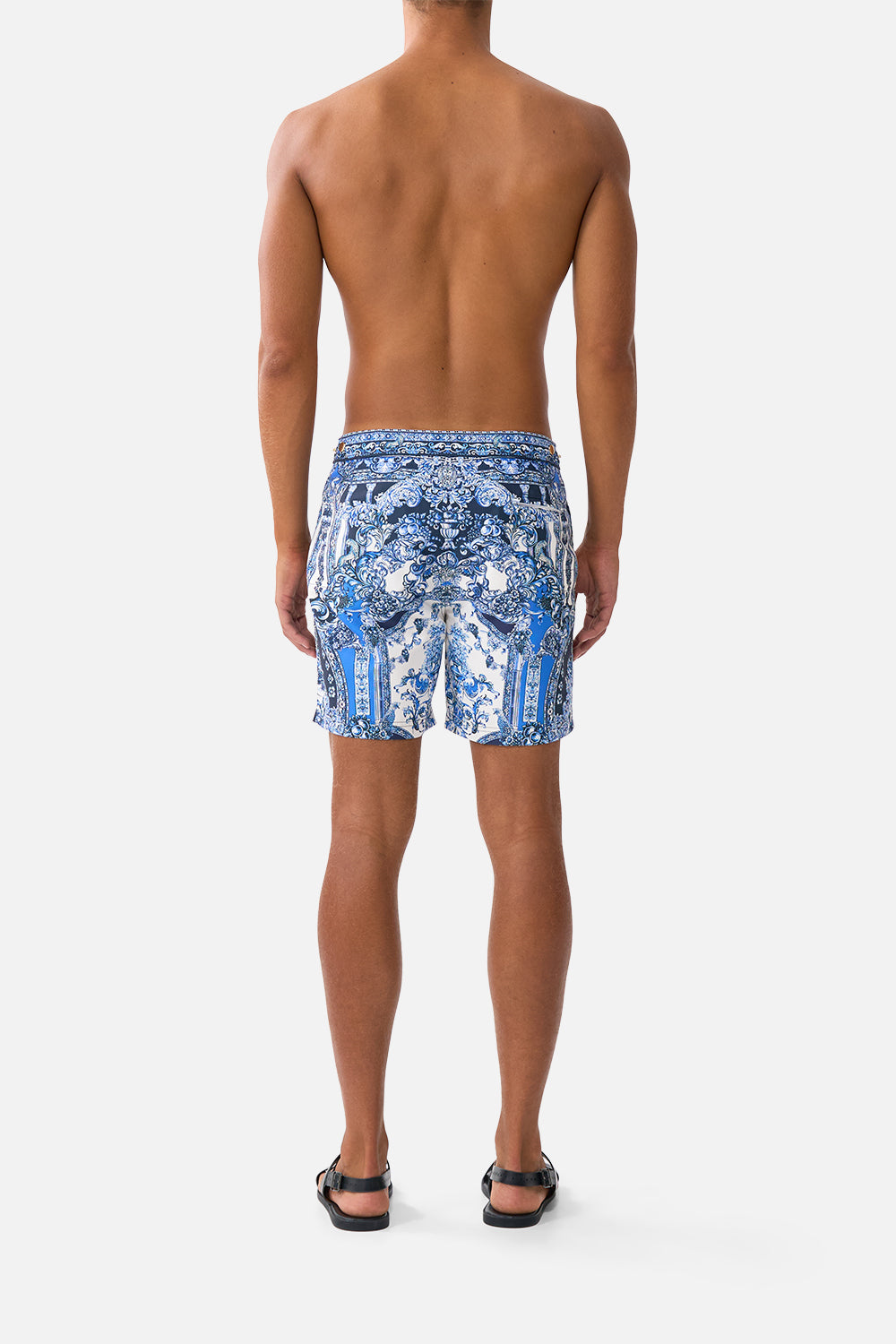 MID LENGTH BOARDSHORT WITH FIXED WAIST A TILED WONDERLAND
