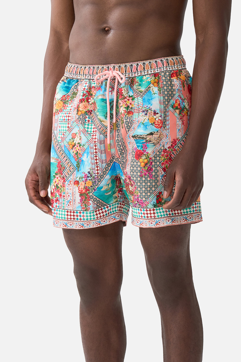 MID LENGTH BOARDSHORT WITH ELASTIC WAIST MEET ME IN MALLORCA