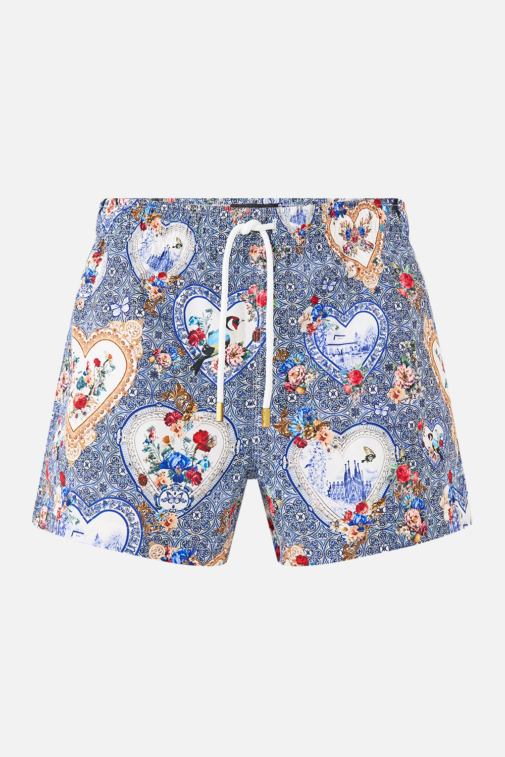 SHORT LENGTH BOARDSHORT WITH ELASTIC WAIST THE POTTERY PARLOUR
