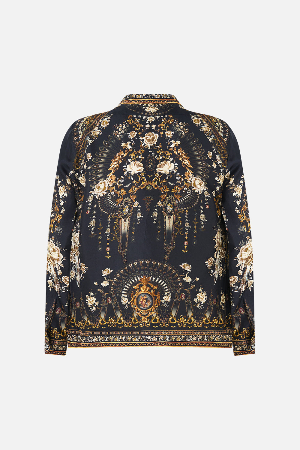 LONG SLEEVE CAMP COLLARED SHIRT FLAMENCO FOLKLORE