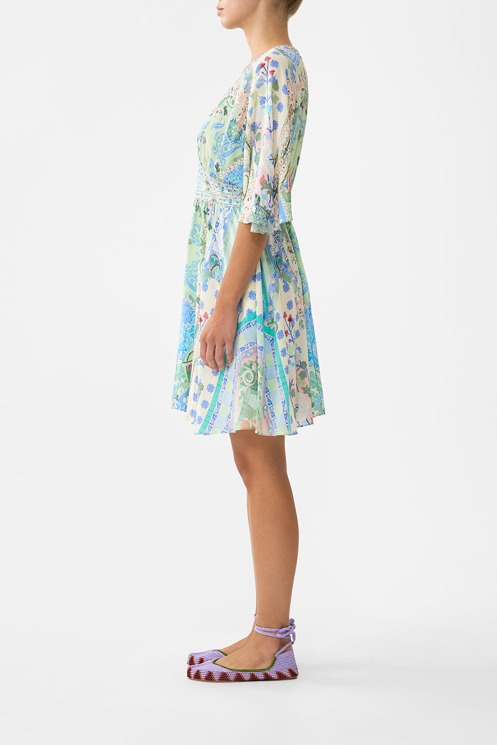 SHORT WAISTED DRESS MIDSUMMER MOSAICS