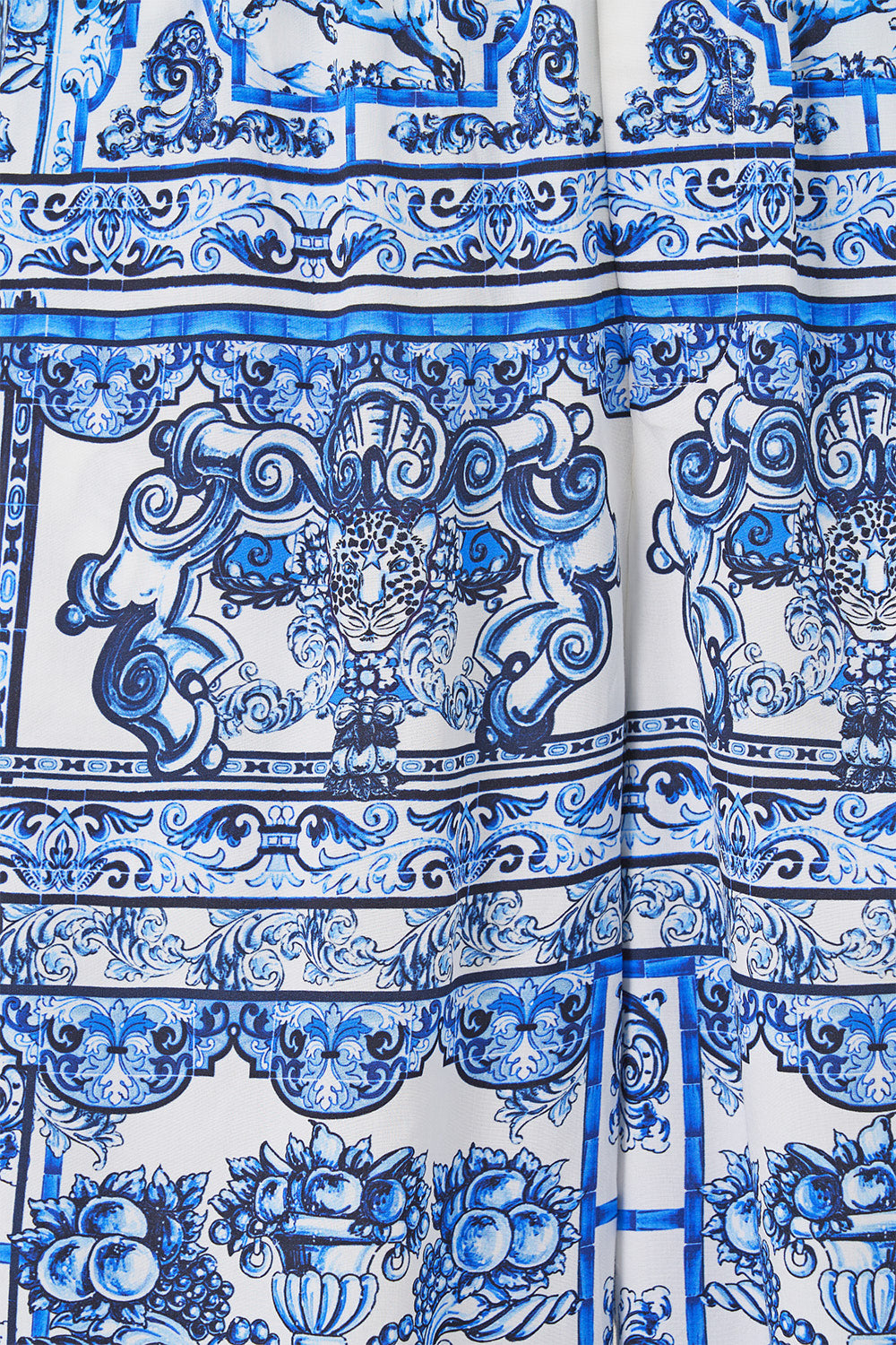 BAGGY LONG WALK SHORT WITH ELASTIC WAIST A TILED WONDERLAND