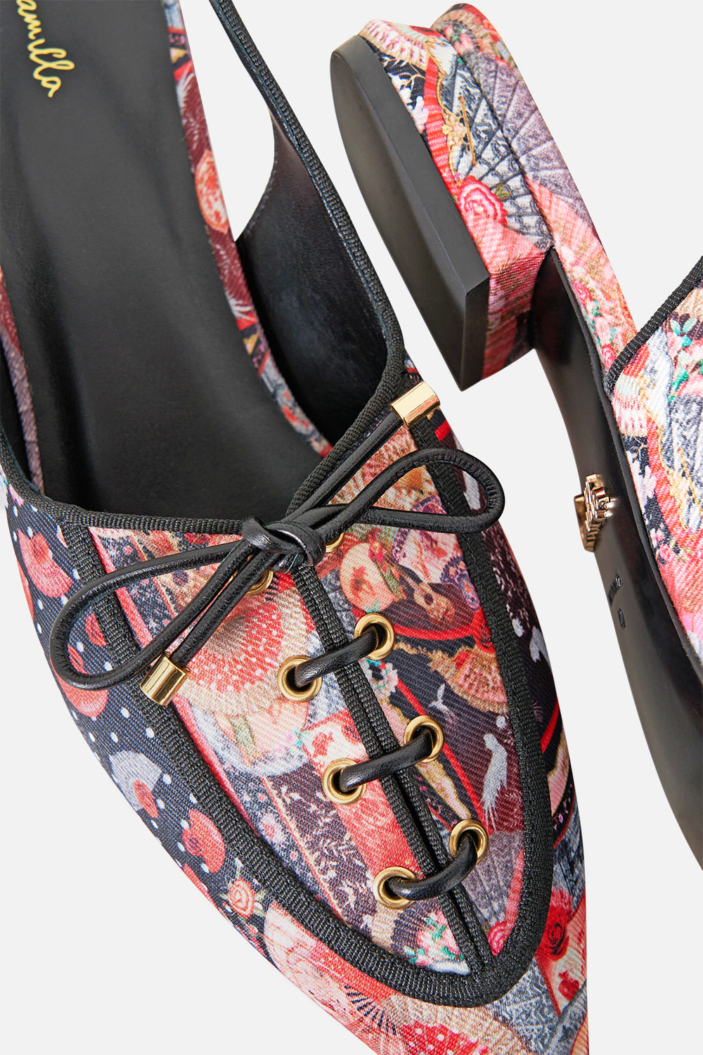 ELENA LACE UP FRONT POINTED SLINGBACK DAUGHTERS OF DUENDE