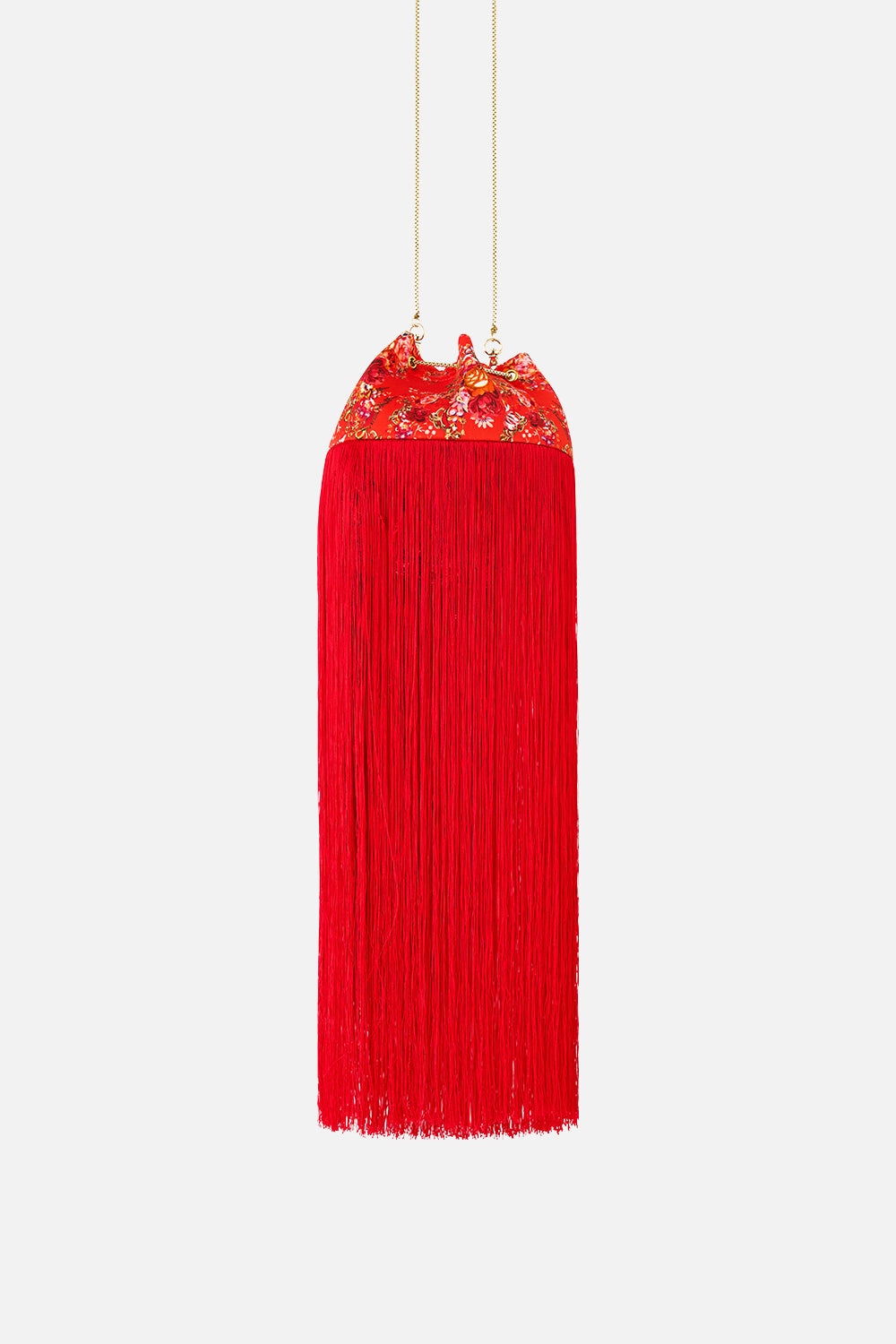 DRAWSTRING POUCH WITH FRINGING OLÉ OLÉ