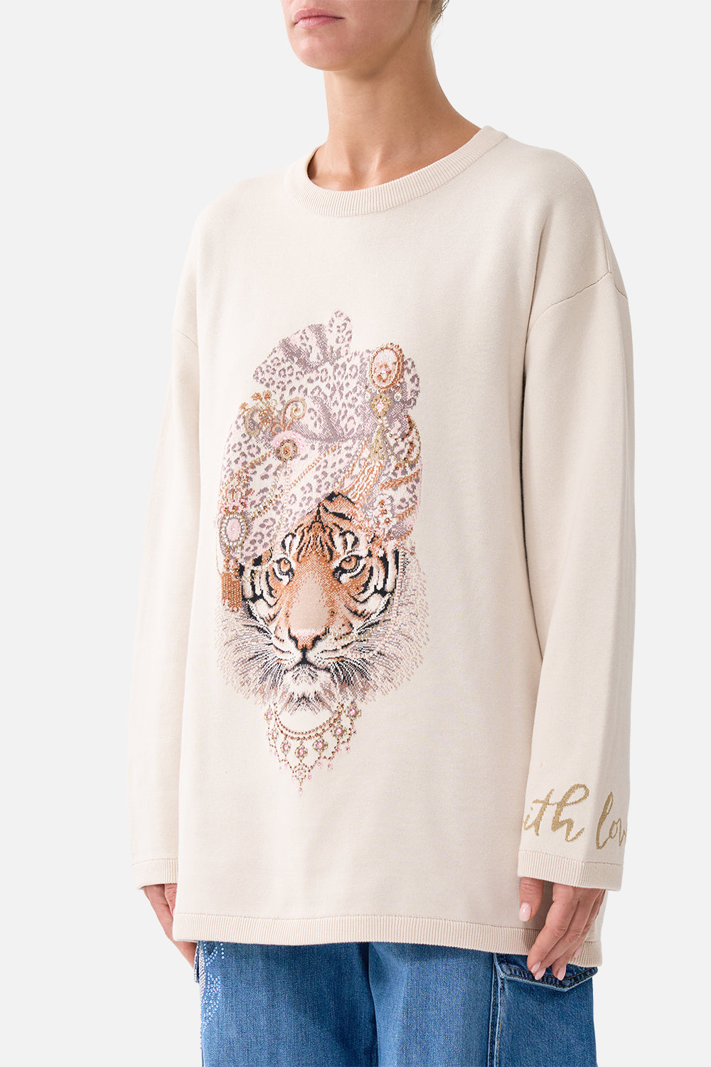 BOXY CREW NECK JUMPER ARANJUEZ ANIMALIA