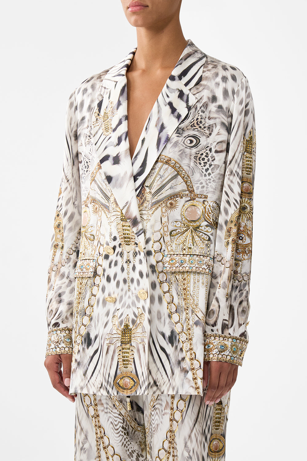 DOUBLE BREASTED SOFT JACKET LADY LIONHEART