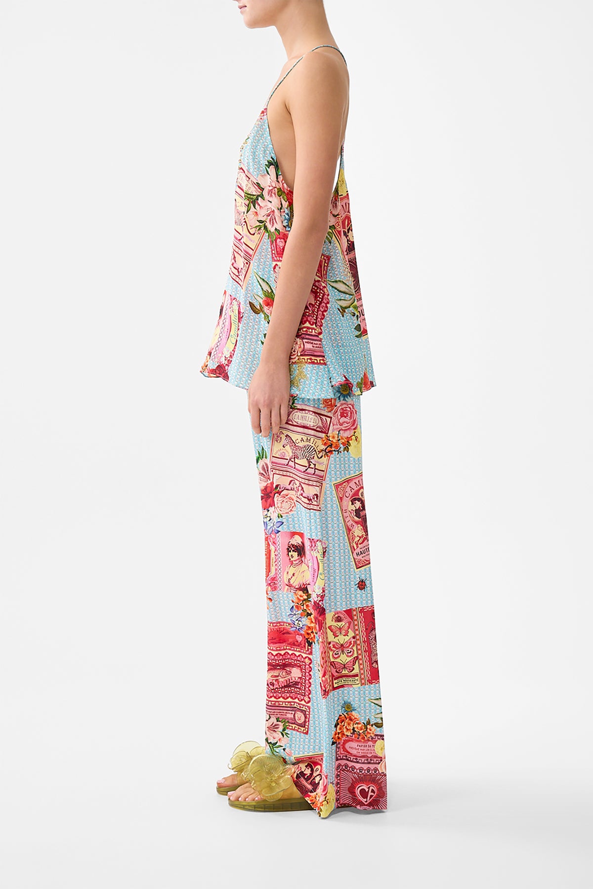 T-BACK SHOESTRING TOP PAPERS AND CURIOUS CAPERS