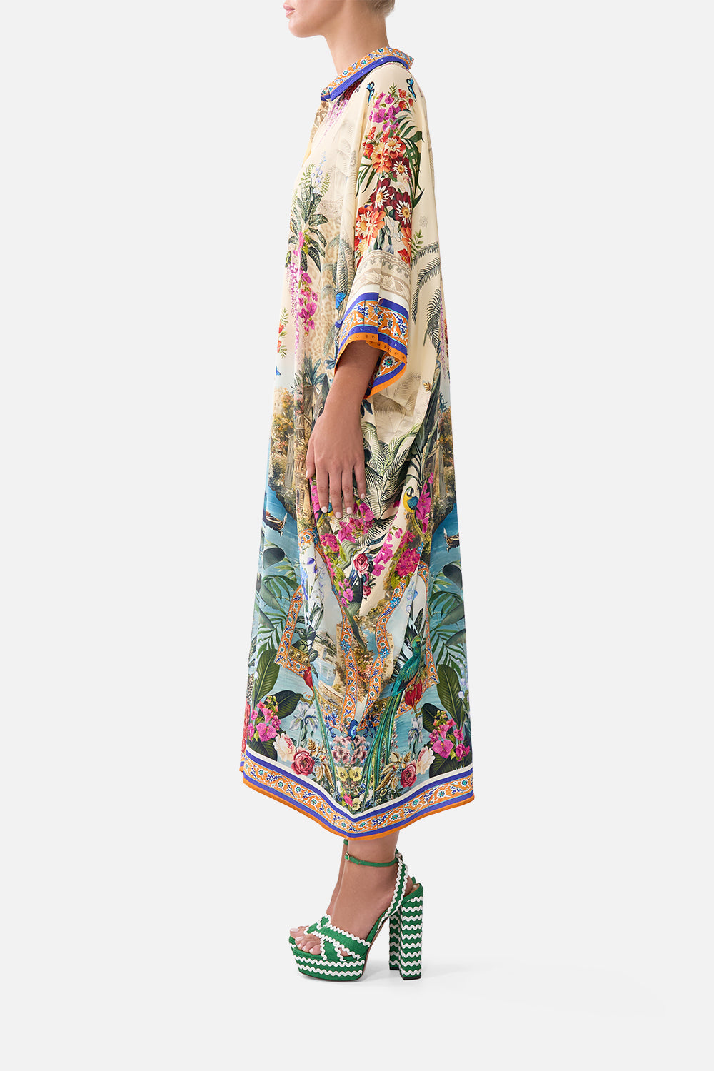 BATWING KAFTAN BODRUM BOTANICALS