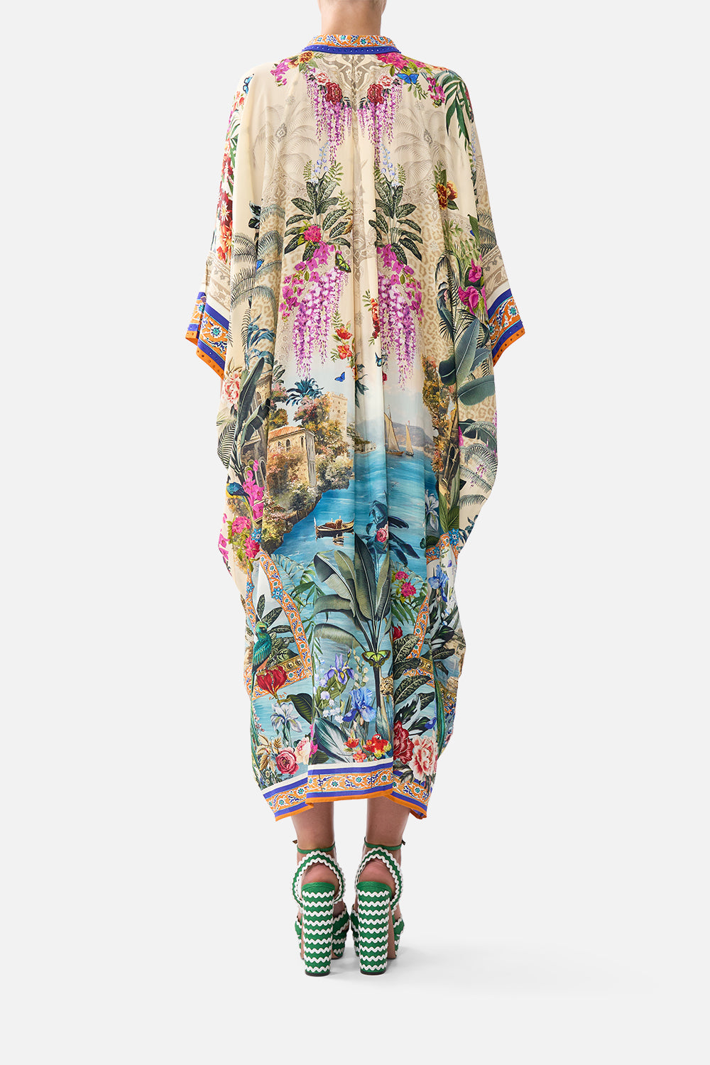 BATWING KAFTAN BODRUM BOTANICALS