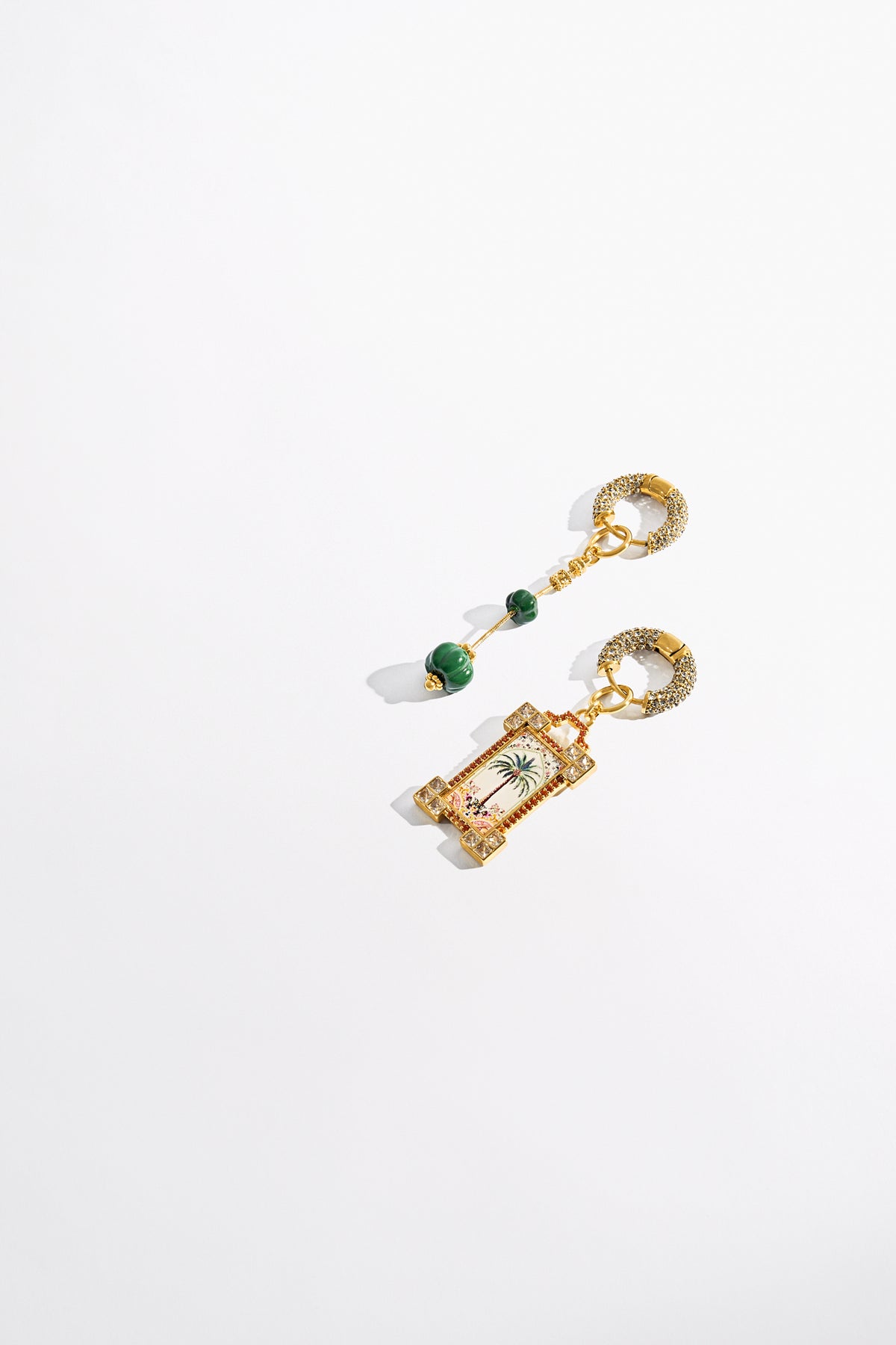 SULTANS, SCRIBES & SHAMANS CHARM EARRINGS GOLD