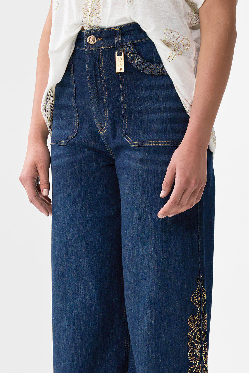 JENNA ISTANBUL ALCHEMY HIGH WAISTED FLARE DENIM