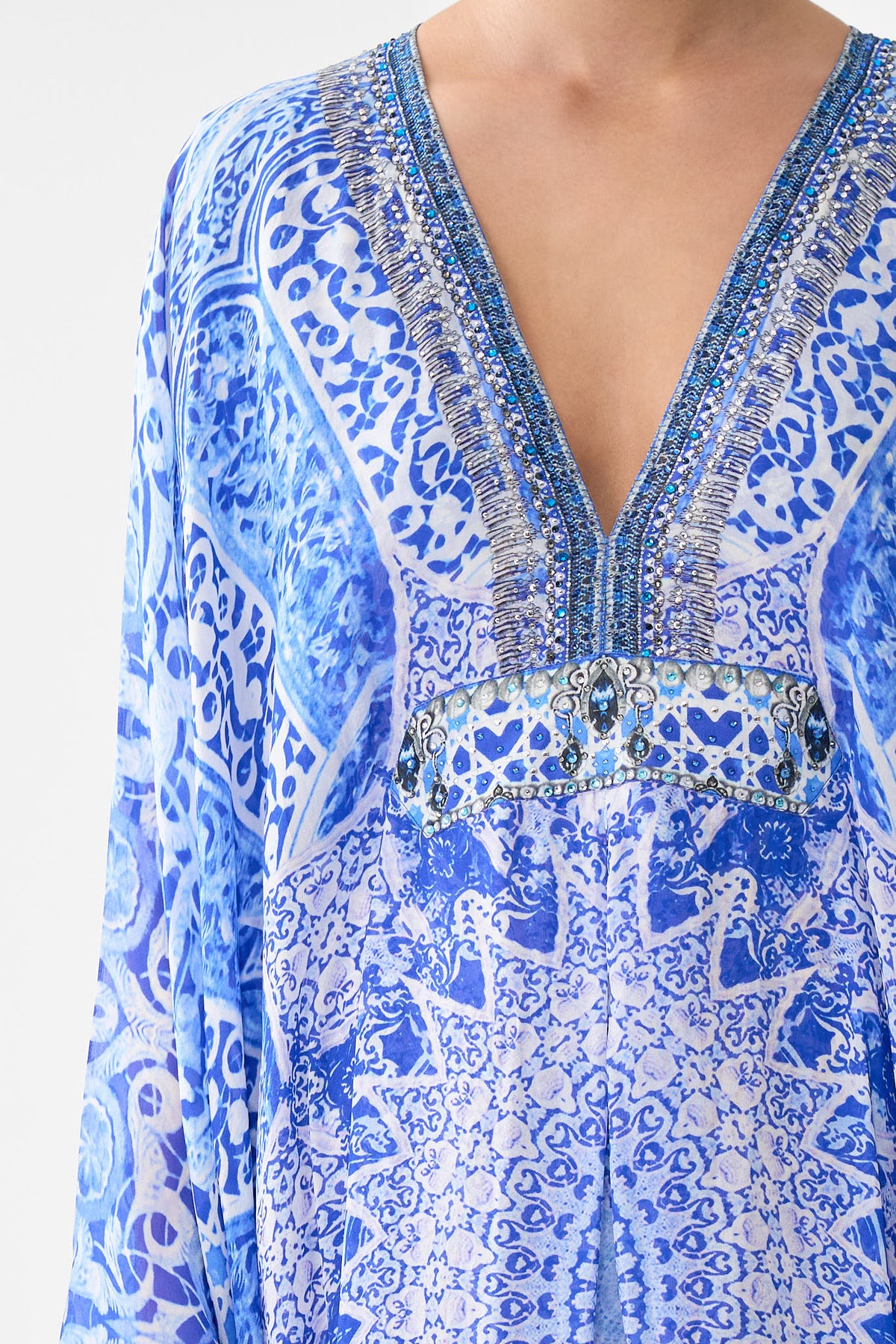 LONG KAFTAN WITH WAIST DETAIL THE BOSPHOROUS