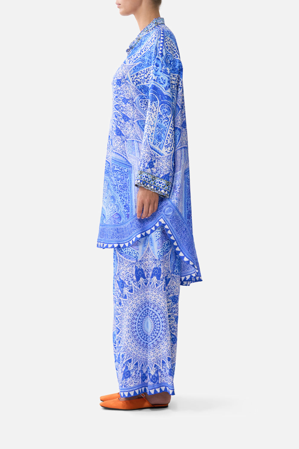 RELAXED HIGH LOW SHIRT DRESS THE BOSPHOROUS