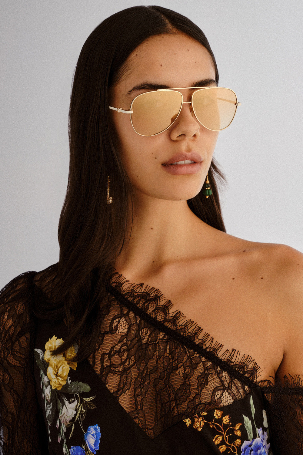 THE VOYAGE SUNGLASSES GOLD / NATURAL TORT