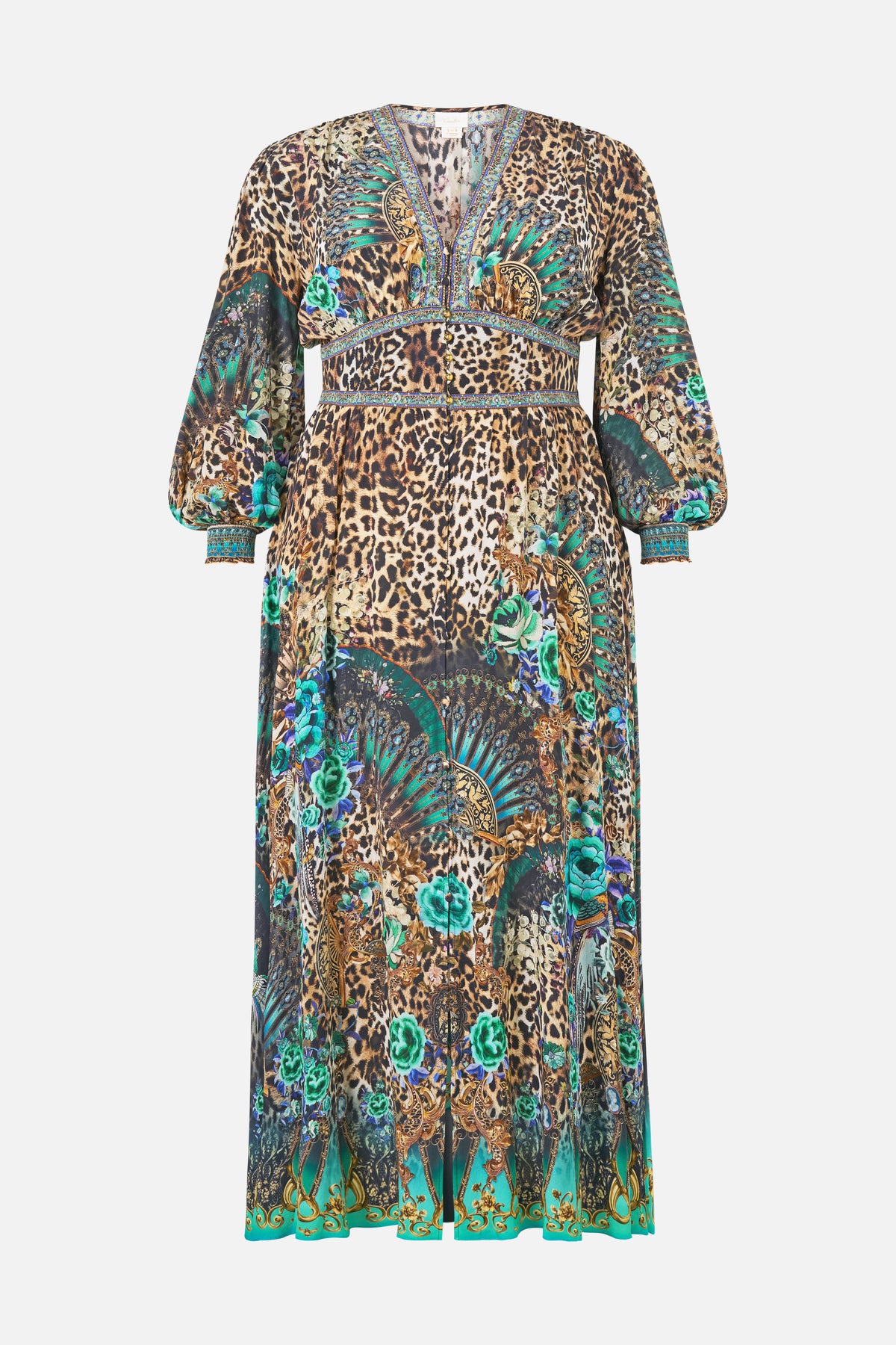 BUTTON DRESS WITH SHAPED WAISTBAND FLAMENCO EUPHORIA