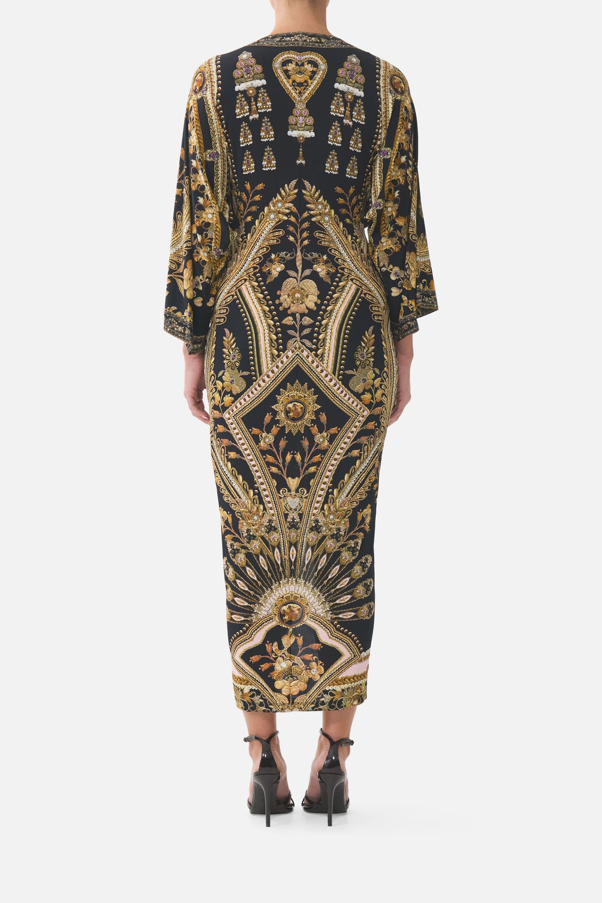 LONG SPLIT FRONT TWIST DRESS TAURUS RISING