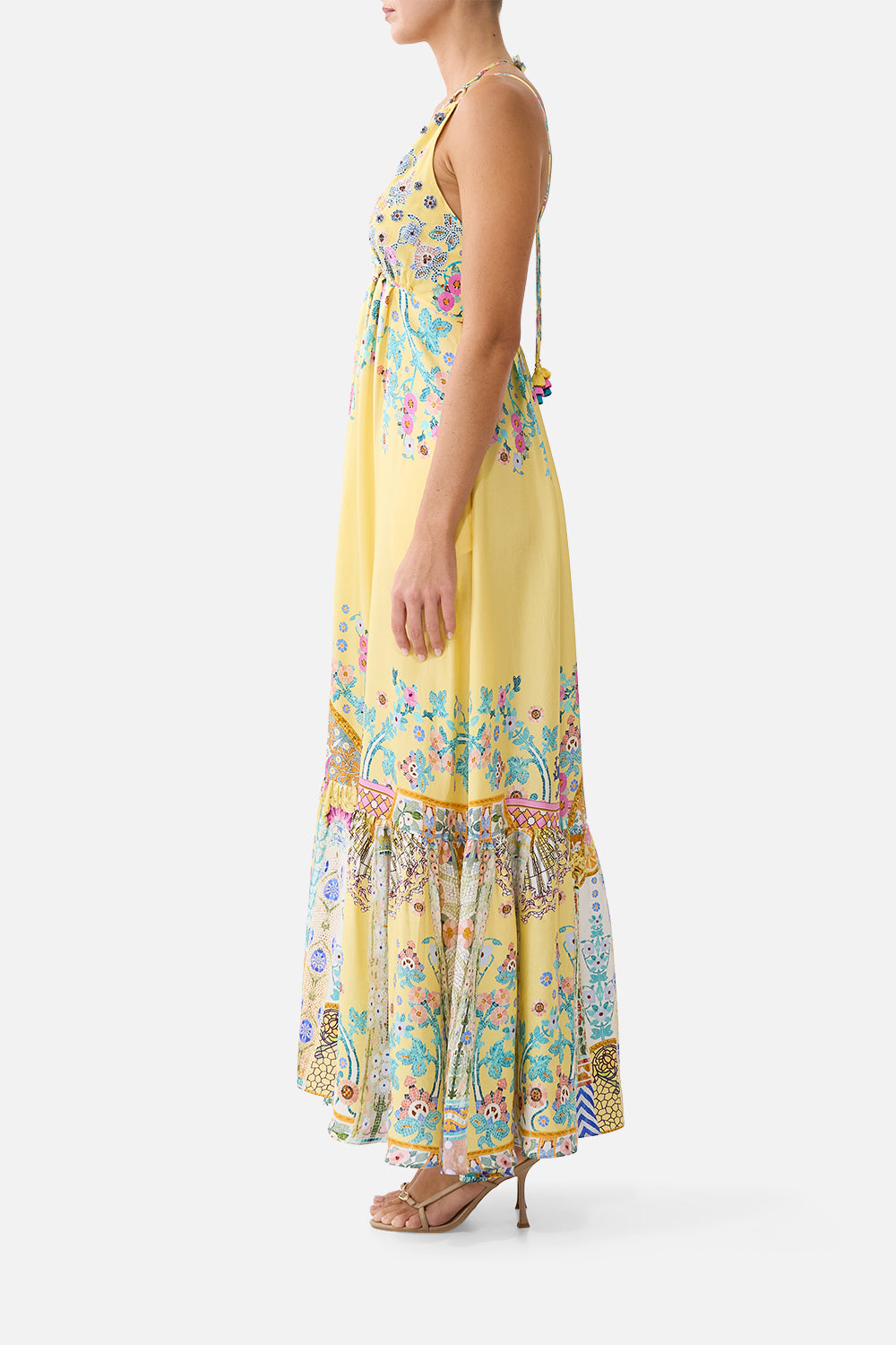 TIERED DRESS WITH HARDWARE BARCELONA BEBE