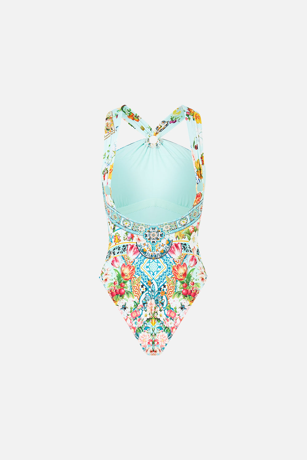 DIAMOND NECK THICK STRAP ONE PIECE W RINGS MAGIC OF THE MERCADO