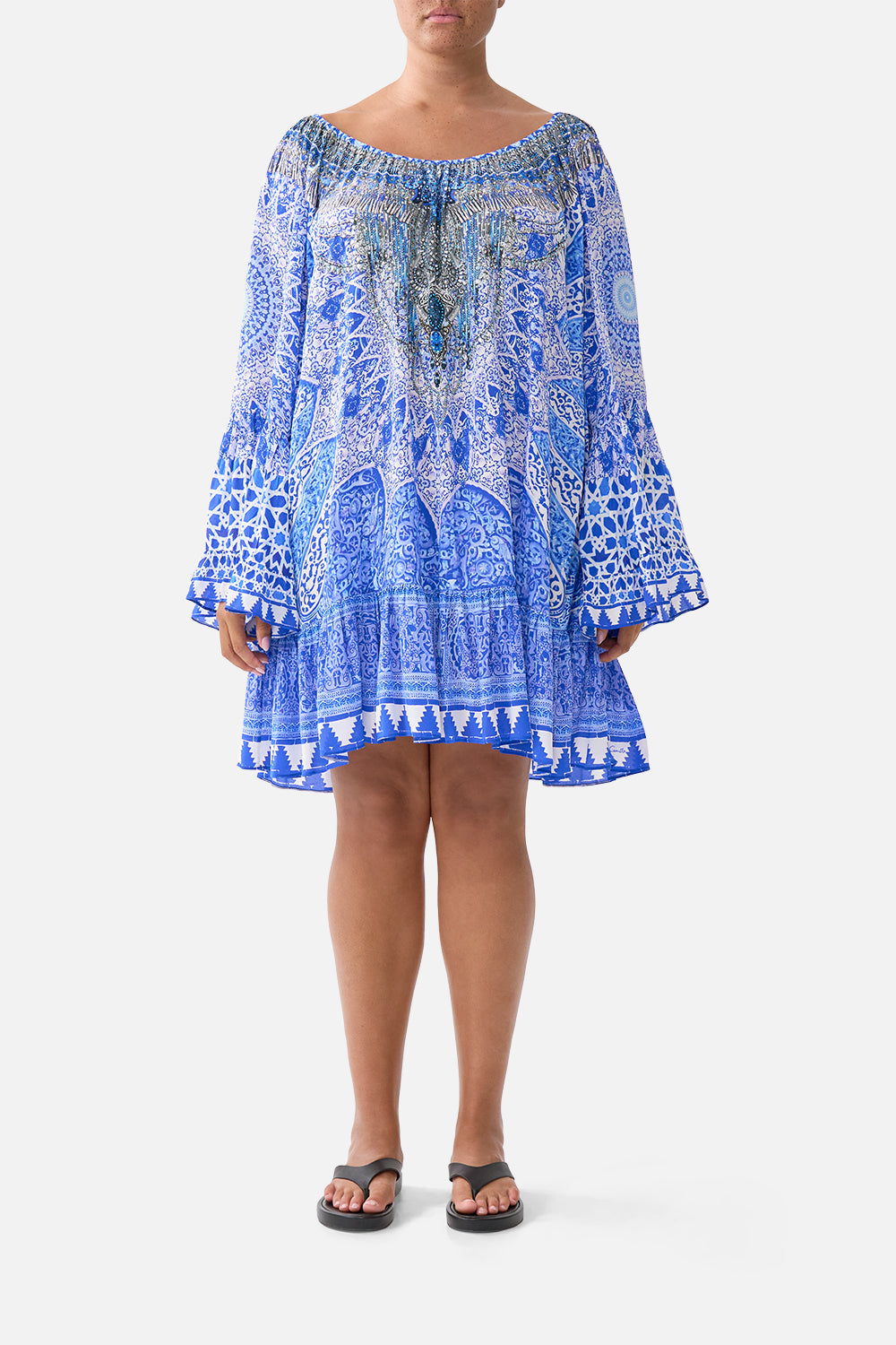 A-LINE FRILL DRESS THE BOSPHOROUS