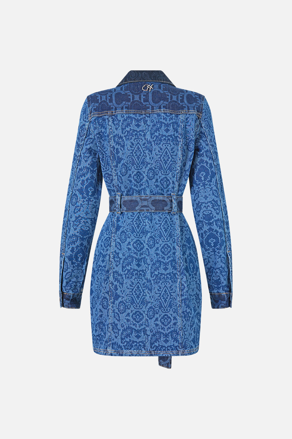 JENNA BELTED MINI DRESS DENIM