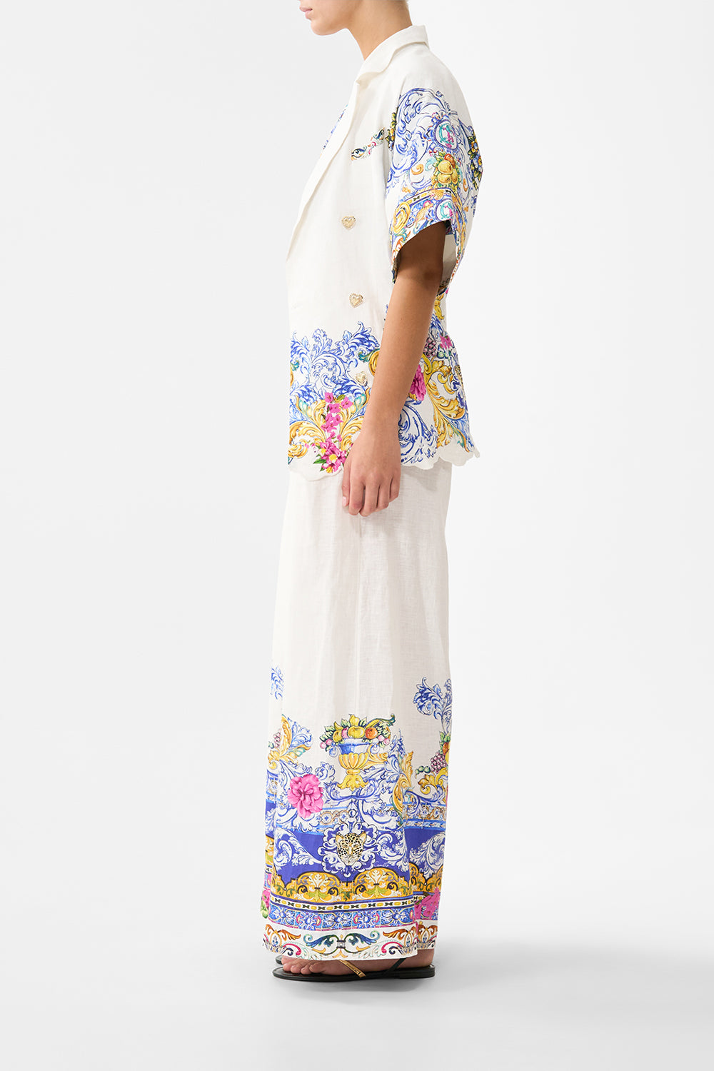 CORSET WAIST WIDE LEG PANT MILLA IN SEVILLA