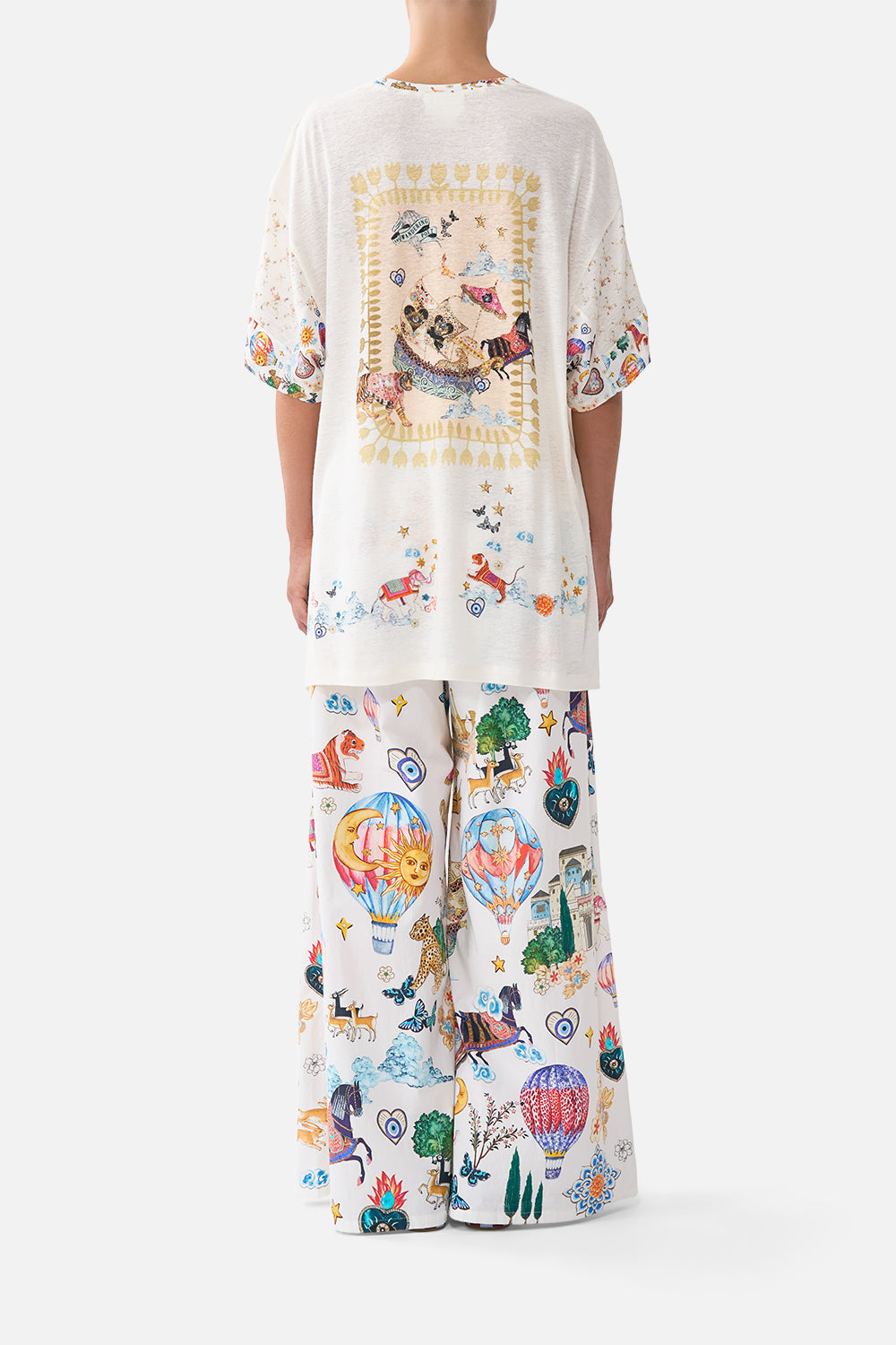 PANELLED SIDE SPLIT TEE KAPADOKYA KITSCH