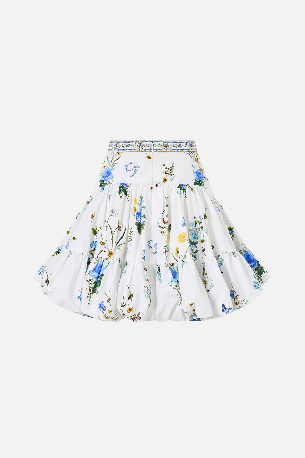 BUBBLE MINI SKIRT DANDELION SKIES