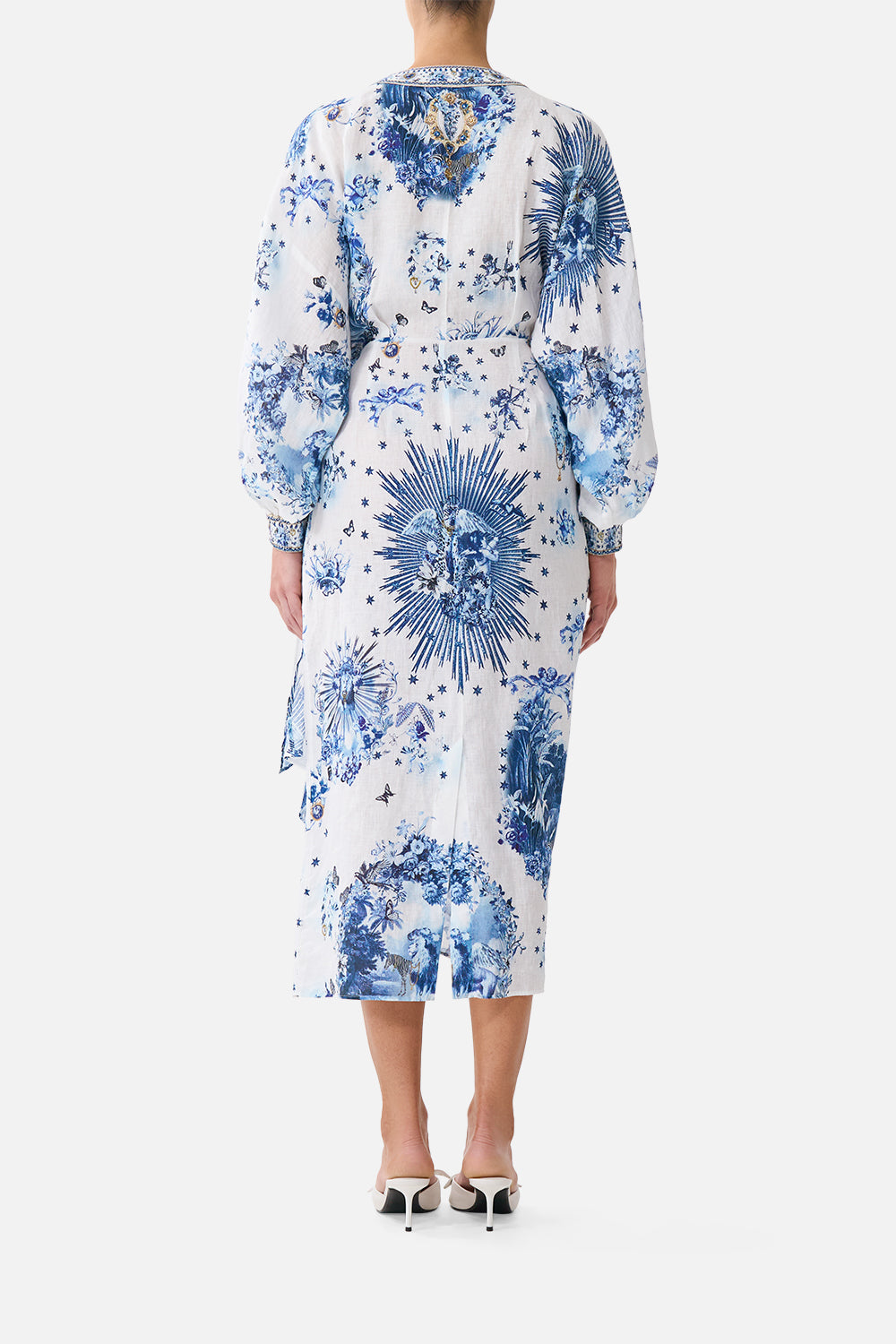 WRAP MIDI DRESS THE PORCELAIN PARLOUR