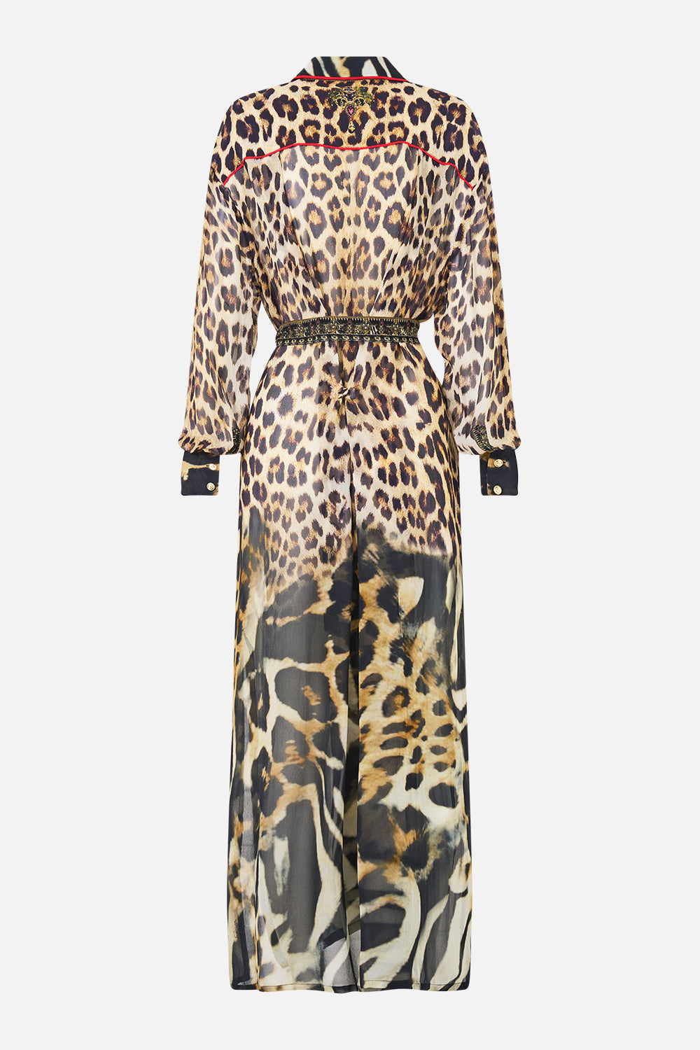 BUTTON FRONT LONG DRESS LEOTIGRA LAND