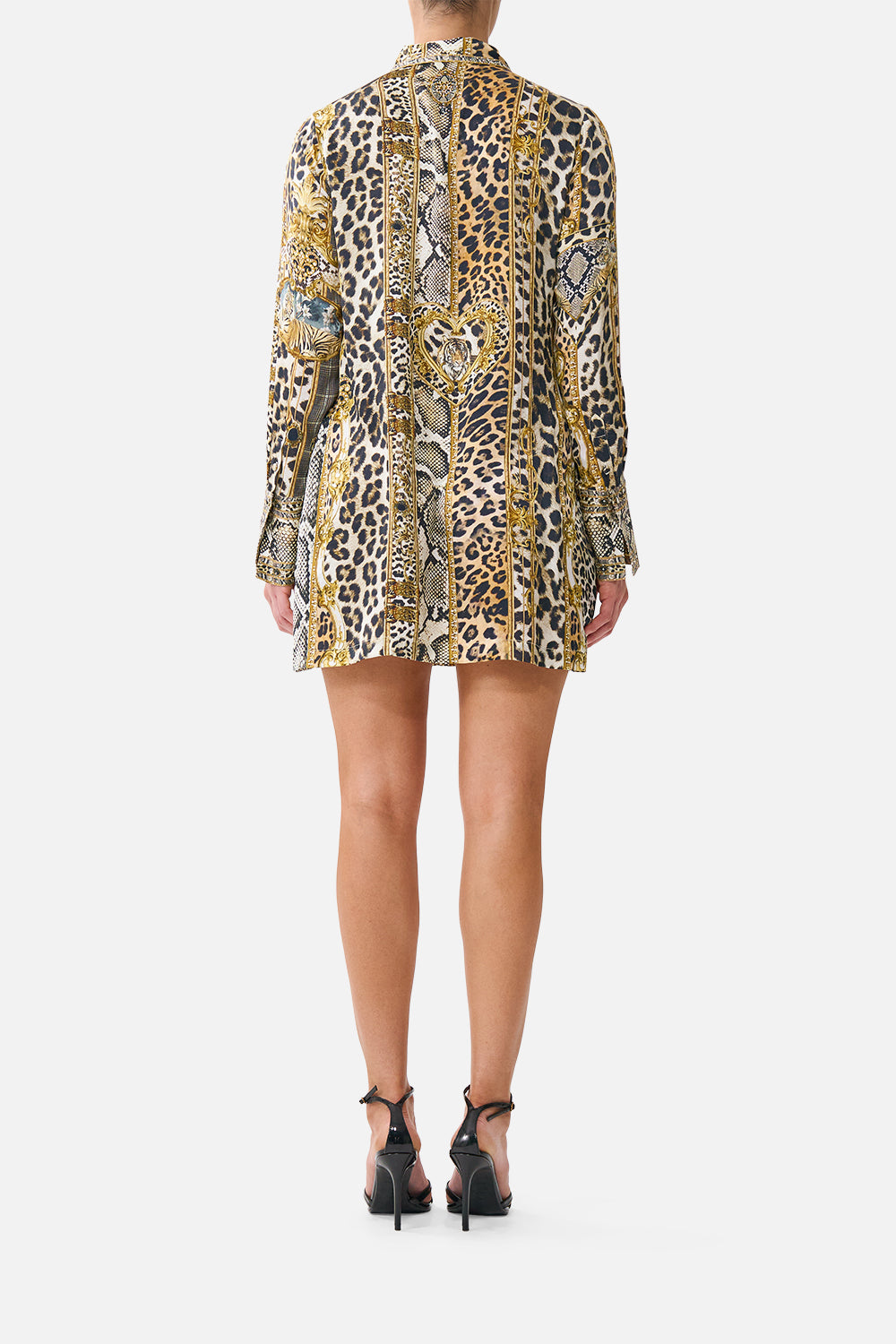 MINI SHIRT DRESS LEOPARD LIBERTINE