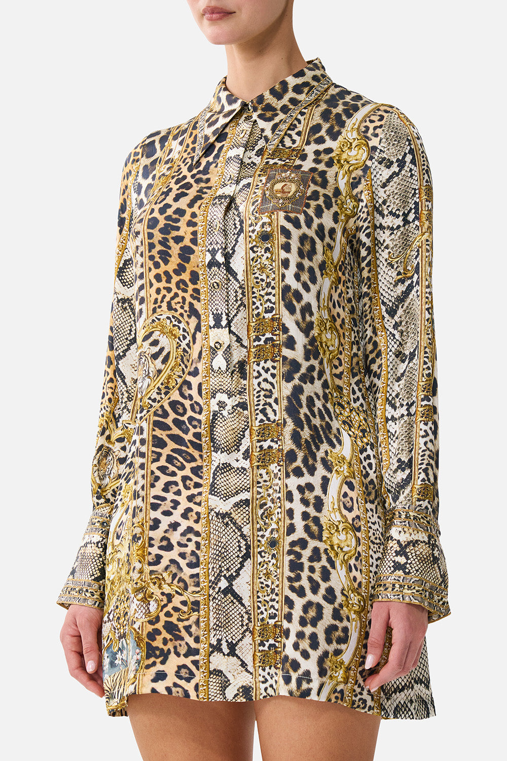MINI SHIRT DRESS LEOPARD LIBERTINE
