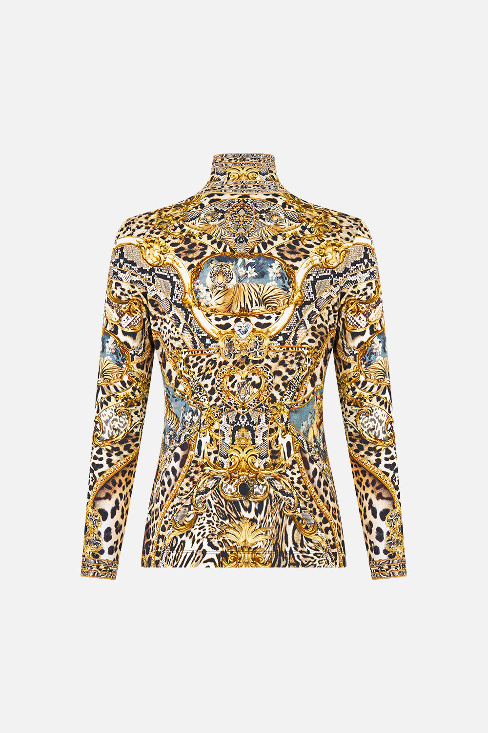 JERSEY TURTLENECK LEOPARD LIBERTINE