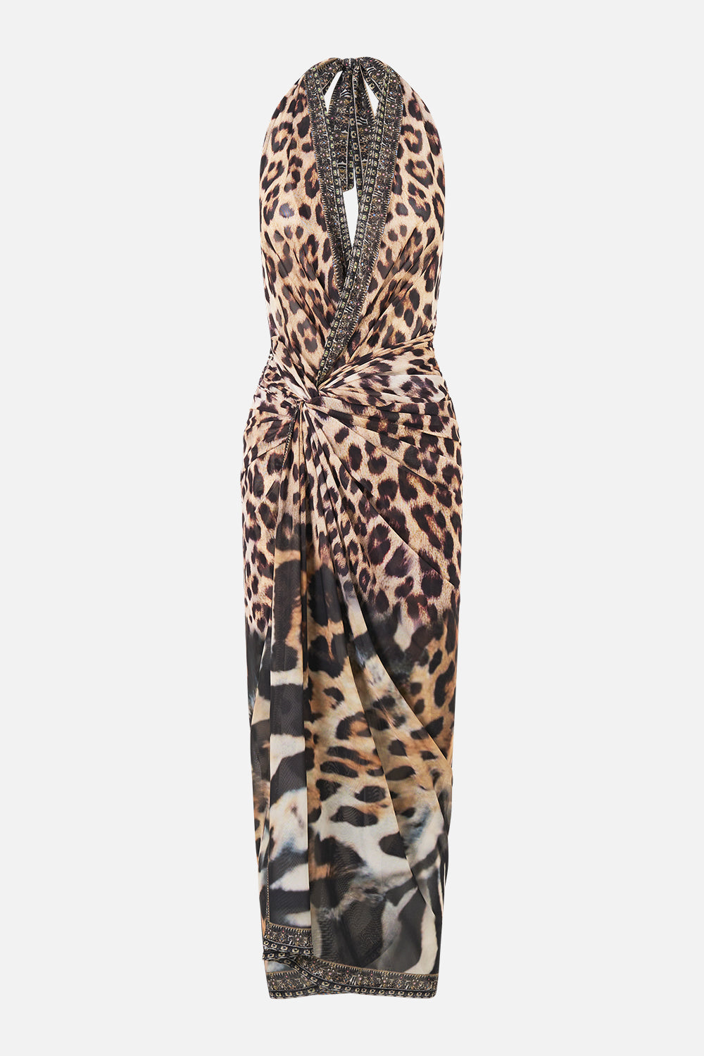 SIDE TWIST JERSEY DRESS LEOTIGRA LAND