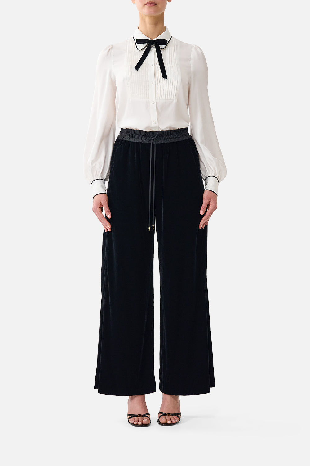 VELVET RELAXED TRACK PANT WITH SIDE PANEL LEOPARD LIBERTINE
