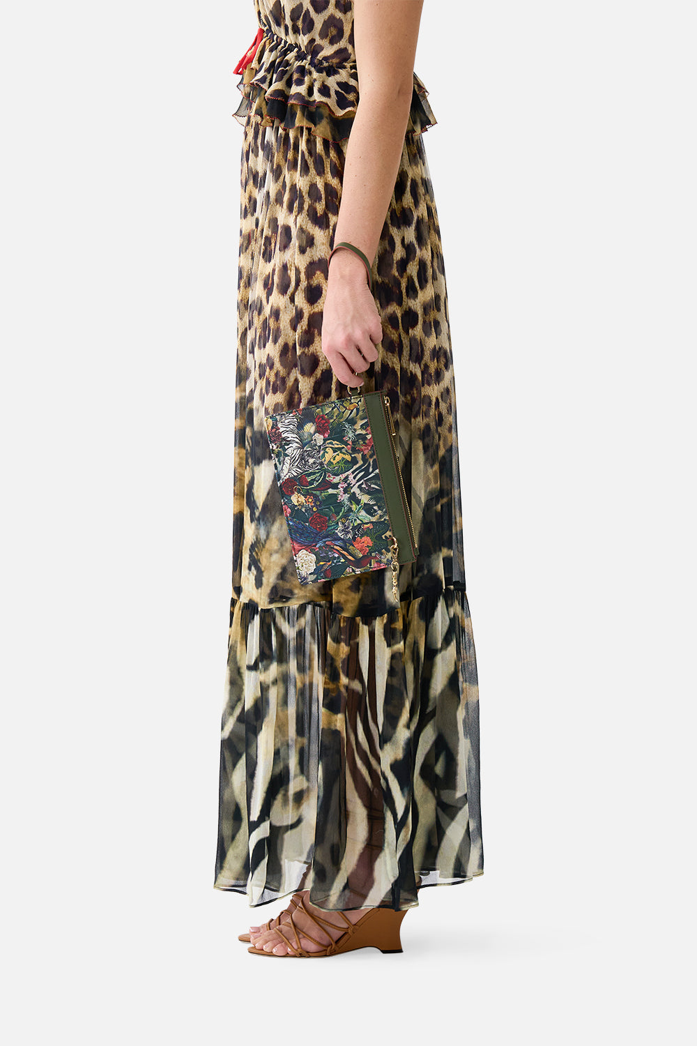 CLUTCH WITH WRISTLET LEOTIGRA LAND